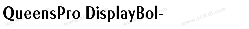 QueensPro DisplayBol字体转换